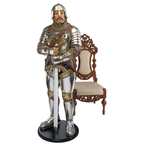 Medieval Knight Of The Round Table Life-Size Sculpture